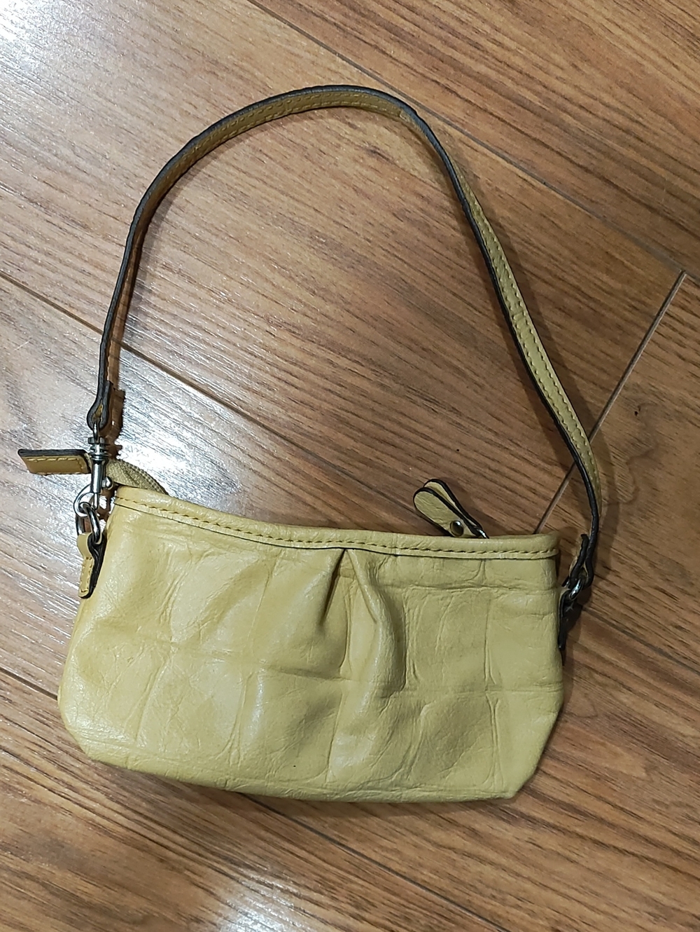 Liz Claiborne Yellow Mini Wristlet Bag